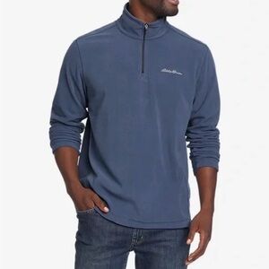 Eddie Bauer Gray Quarter-Zip Pullover